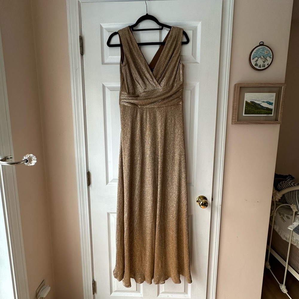 Gold Ralph Lauren Formal Dress